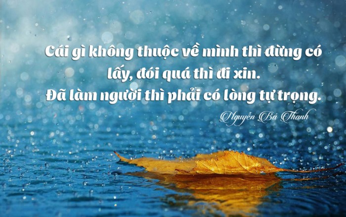 Tổng hợp những câu nói hay về lòng tự trọng mới nhất 2020