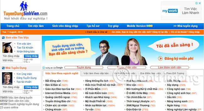 Top 10 trang web tìm việc làm tốt dành cho sinh viên