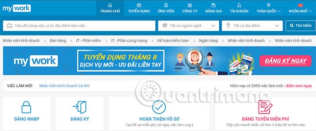 Top 10 trang web tìm việc làm tốt dành cho sinh viên